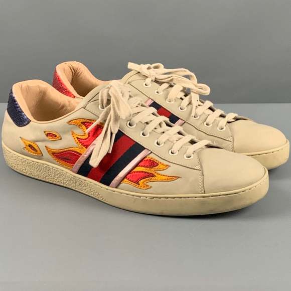 GUCCI Other - GUCCI Beige Multicolour Leather Low Top Sneakers